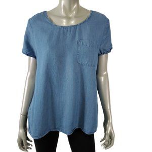 Falls Creek Chambray Top Size M